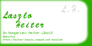 laszlo heiter business card